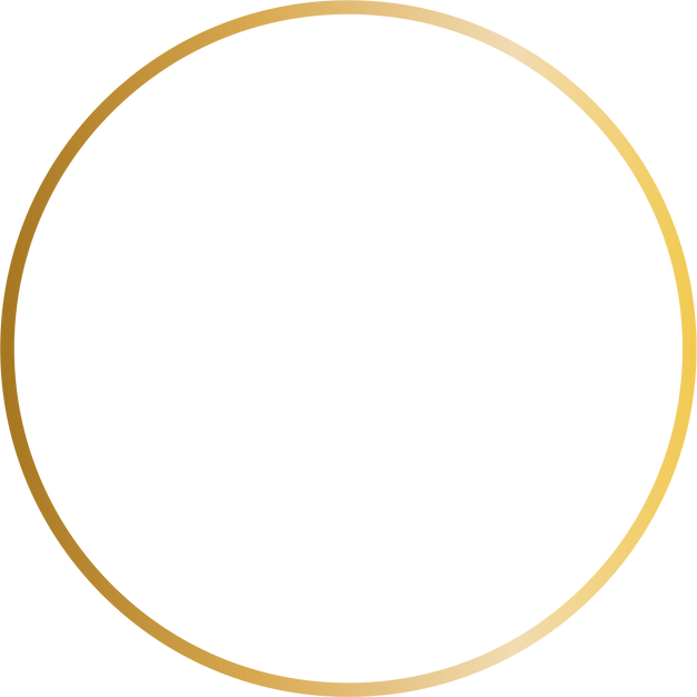 Gradient Gold Round Frame